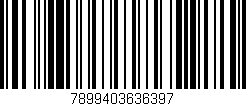 Código de barras (EAN, GTIN, SKU, ISBN): '7899403636397'