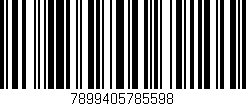 Código de barras (EAN, GTIN, SKU, ISBN): '7899405785598'