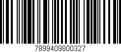 Código de barras (EAN, GTIN, SKU, ISBN): '7899409800327'