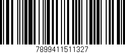 Código de barras (EAN, GTIN, SKU, ISBN): '7899411511327'
