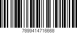 Código de barras (EAN, GTIN, SKU, ISBN): '7899414716668'