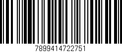 Código de barras (EAN, GTIN, SKU, ISBN): '7899414722751'