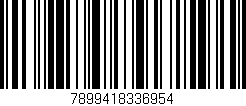 Código de barras (EAN, GTIN, SKU, ISBN): '7899418336954'