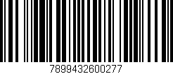 Código de barras (EAN, GTIN, SKU, ISBN): '7899432600277'