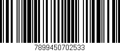 Código de barras (EAN, GTIN, SKU, ISBN): '7899450702533'