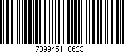 Código de barras (EAN, GTIN, SKU, ISBN): '7899451106231'