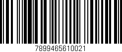 Código de barras (EAN, GTIN, SKU, ISBN): '7899465610021'