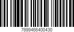 Código de barras (EAN, GTIN, SKU, ISBN): '7899466400430'