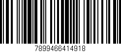 Código de barras (EAN, GTIN, SKU, ISBN): '7899466414918'
