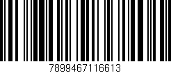 Código de barras (EAN, GTIN, SKU, ISBN): '7899467116613'