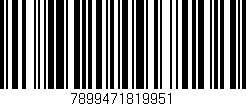 Código de barras (EAN, GTIN, SKU, ISBN): '7899471819951'