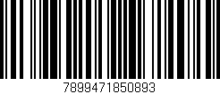 Código de barras (EAN, GTIN, SKU, ISBN): '7899471850893'