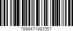 Código de barras (EAN, GTIN, SKU, ISBN): '7899471893357'