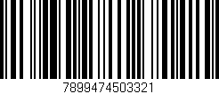 Código de barras (EAN, GTIN, SKU, ISBN): '7899474503321'