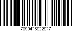 Código de barras (EAN, GTIN, SKU, ISBN): '7899476922977'