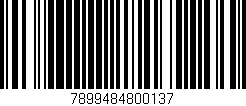Código de barras (EAN, GTIN, SKU, ISBN): '7899484800137'