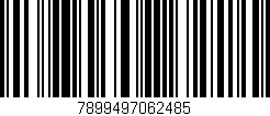 Código de barras (EAN, GTIN, SKU, ISBN): '7899497062485'