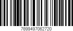 Código de barras (EAN, GTIN, SKU, ISBN): '7899497062720'