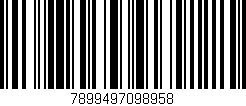 Código de barras (EAN, GTIN, SKU, ISBN): '7899497098958'