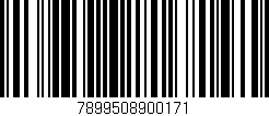 Código de barras (EAN, GTIN, SKU, ISBN): '7899508900171'