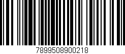 Código de barras (EAN, GTIN, SKU, ISBN): '7899508900218'