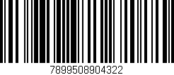 Código de barras (EAN, GTIN, SKU, ISBN): '7899508904322'