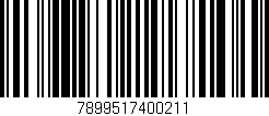 Código de barras (EAN, GTIN, SKU, ISBN): '7899517400211'