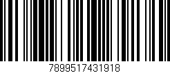 Código de barras (EAN, GTIN, SKU, ISBN): '7899517431918'