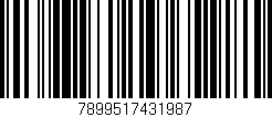 Código de barras (EAN, GTIN, SKU, ISBN): '7899517431987'
