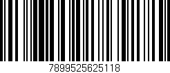 Código de barras (EAN, GTIN, SKU, ISBN): '7899525625118'