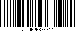 Código de barras (EAN, GTIN, SKU, ISBN): '7899525666647'