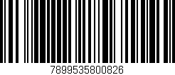 Código de barras (EAN, GTIN, SKU, ISBN): '7899535800826'