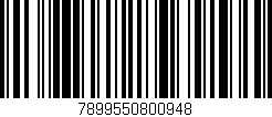 Código de barras (EAN, GTIN, SKU, ISBN): '7899550800948'