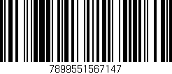 Código de barras (EAN, GTIN, SKU, ISBN): '7899551567147'