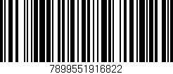 Código de barras (EAN, GTIN, SKU, ISBN): '7899551916822'
