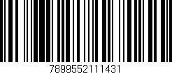 Código de barras (EAN, GTIN, SKU, ISBN): '7899552111431'