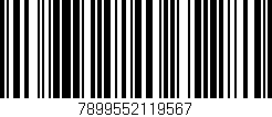 Código de barras (EAN, GTIN, SKU, ISBN): '7899552119567'
