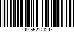 Código de barras (EAN, GTIN, SKU, ISBN): '7899552140387'