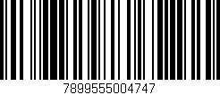 Código de barras (EAN, GTIN, SKU, ISBN): '7899555004747'