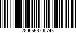 Código de barras (EAN, GTIN, SKU, ISBN): '7899558700745'