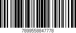 Código de barras (EAN, GTIN, SKU, ISBN): '7899558847778'