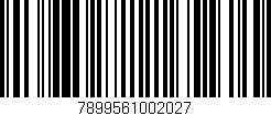 Código de barras (EAN, GTIN, SKU, ISBN): '7899561002027'