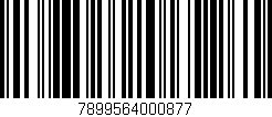 Código de barras (EAN, GTIN, SKU, ISBN): '7899564000877'