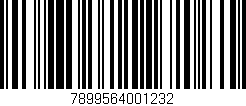 Código de barras (EAN, GTIN, SKU, ISBN): '7899564001232'