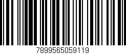 Código de barras (EAN, GTIN, SKU, ISBN): '7899565059119'