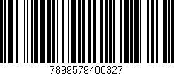 Código de barras (EAN, GTIN, SKU, ISBN): '7899579400327'