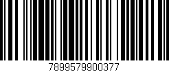 Código de barras (EAN, GTIN, SKU, ISBN): '7899579900377'