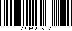 Código de barras (EAN, GTIN, SKU, ISBN): '7899592825077'