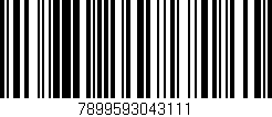 Código de barras (EAN, GTIN, SKU, ISBN): '7899593043111'
