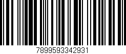 Código de barras (EAN, GTIN, SKU, ISBN): '7899593342931'